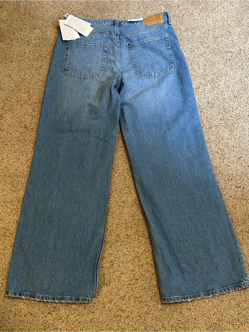H&M Light Blue Wide-Leg Jeans - Picture 2 of 5